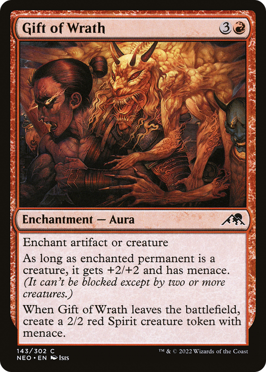 Gift of Wrath (NEO-143) - Kamigawa: Neon Dynasty Foil