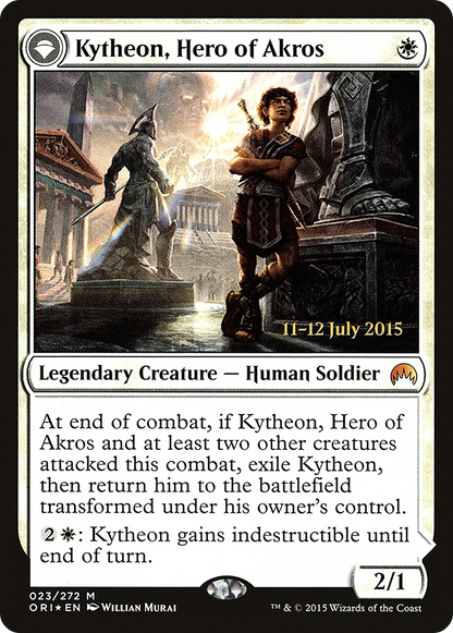 Kytheon, Hero of Akros // Gideon, Battle-Forged (PORI-23S) - Magic Origins Promos: (originpwdfc) Foil