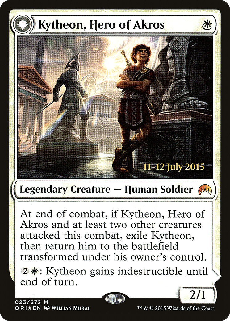 Kytheon, Hero of Akros // Gideon, Battle-Forged (PORI-23S) - Magic Origins Promos: (originpwdfc) Foil