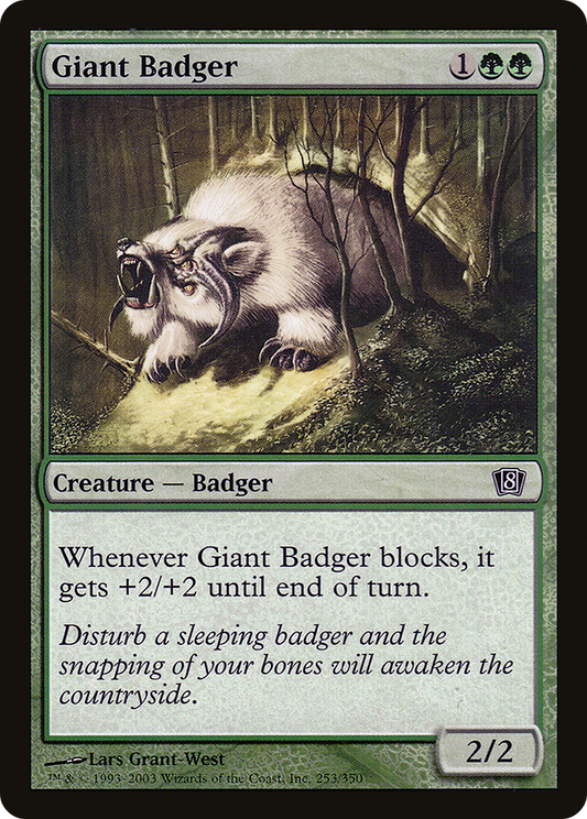 Giant Badger (8ED-253★) - Eighth Edition Foil