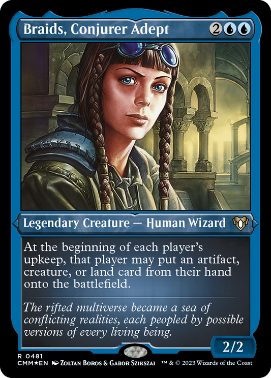 Braids, Conjurer Adept (CMM-481) - Commander Masters Etched Foil