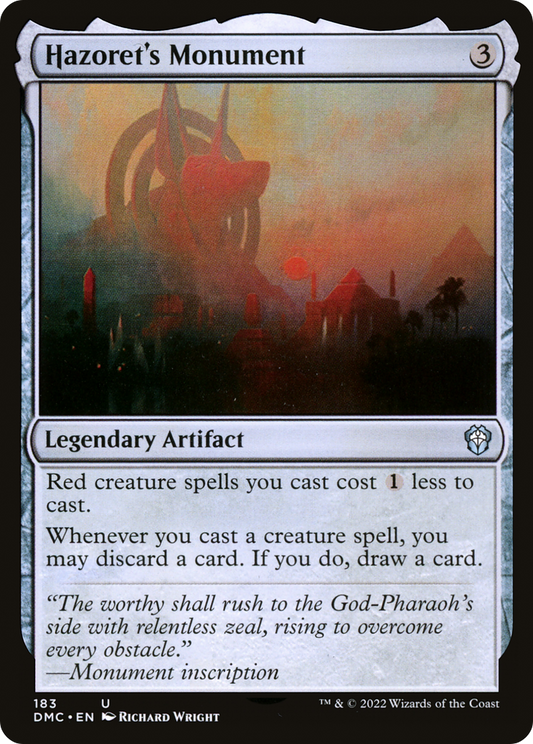 Hazoret's Monument (DMC-183) - Dominaria United Commander