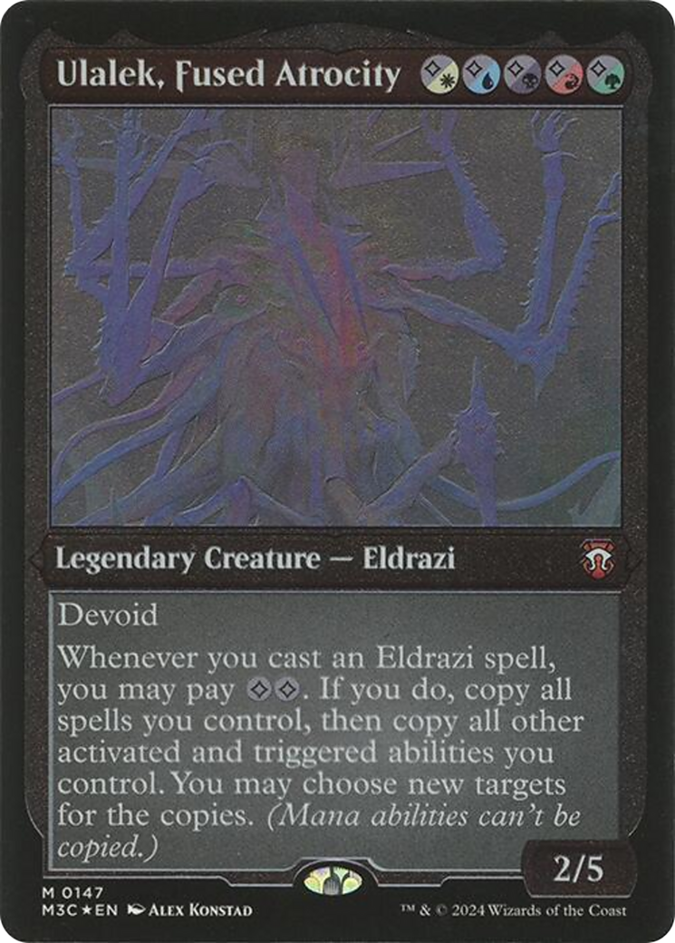 Ulalek, Fused Atrocity (M3C-147) - Modern Horizons 3 Commander Etched Foil