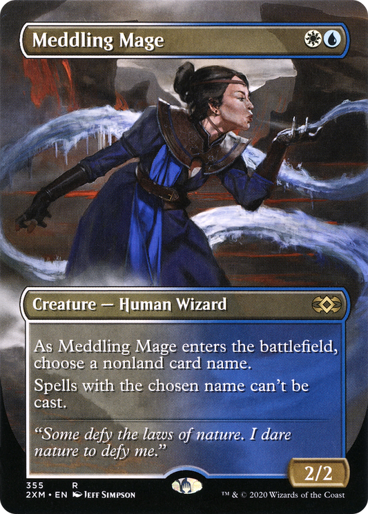 Meddling Mage  (Borderless)(2XM-355) - Double Masters