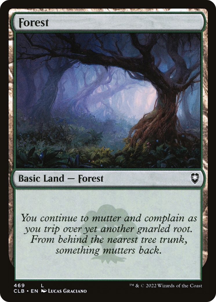 Forest (CLB-469) - Commander Legends: Battle for Baldur's Gate Foil