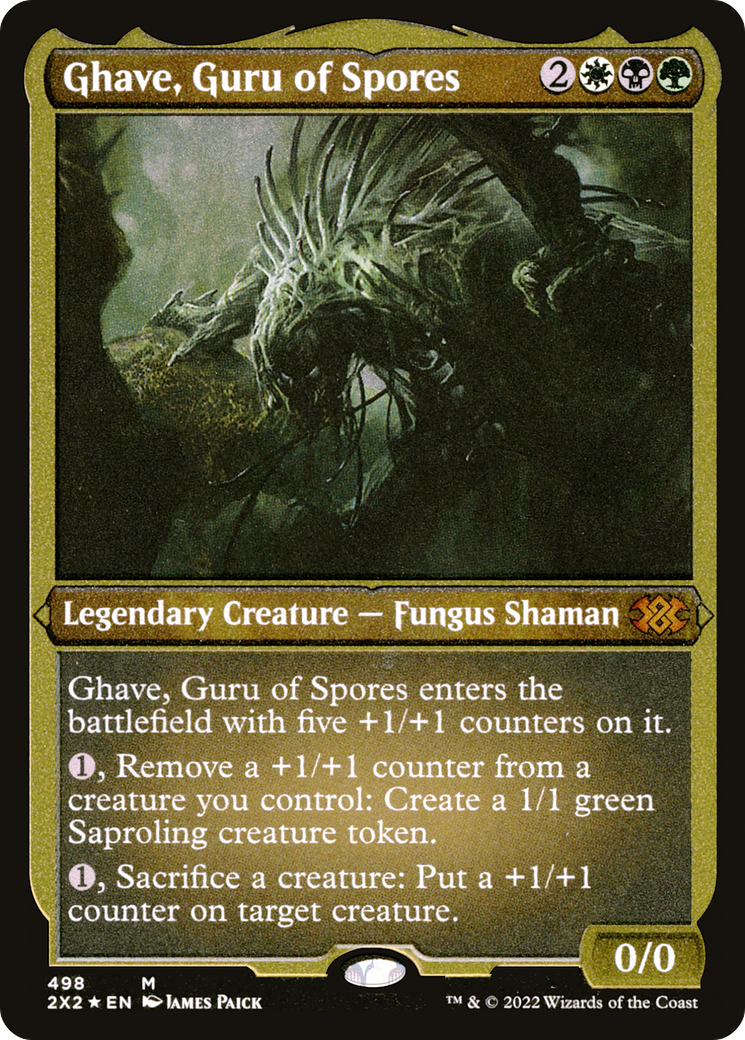 Ghave, Guru of Spores (2X2-498) - Double Masters 2022 Etched Foil