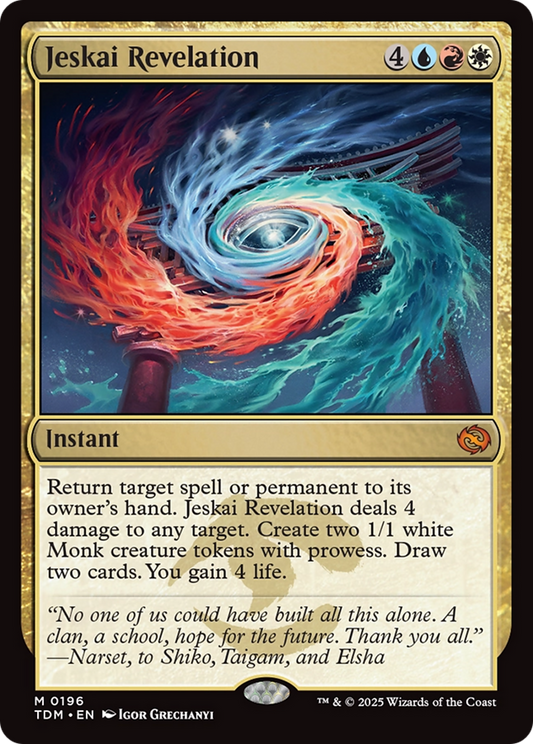 Jeskai Revelation  (TDM-196) - Tarkir: Dragonstorm