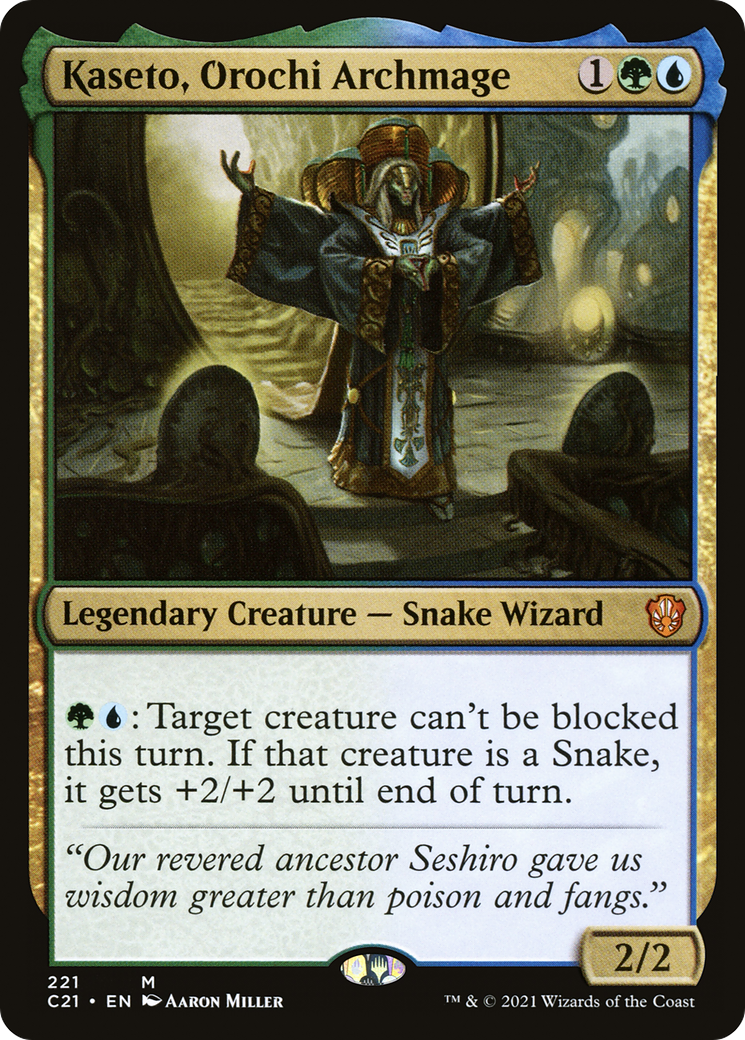 Kaseto, Orochi Archmage (C21-221) - Commander 2021