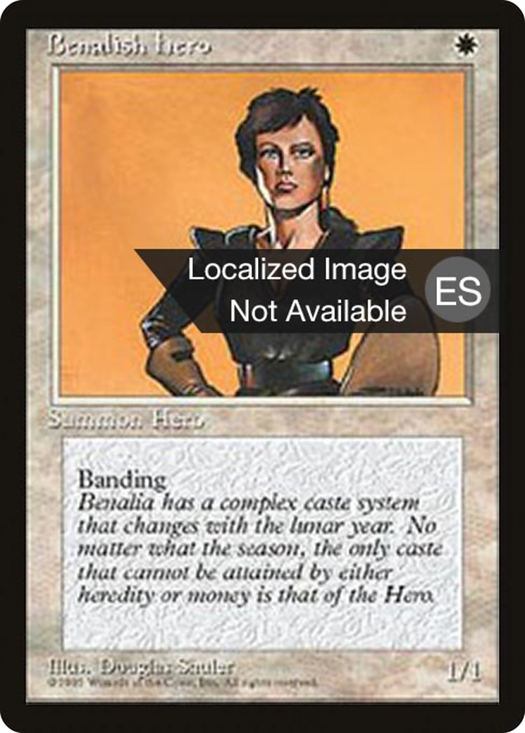 Benalish Hero (4BB-007) - Fourth Edition Foreign Black Border