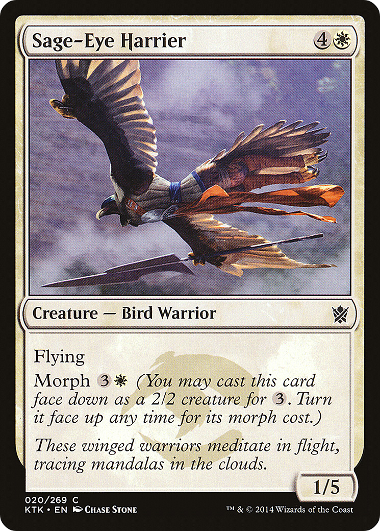 Sage-Eye Harrier (KTK-020) - Khans of Tarkir Foil