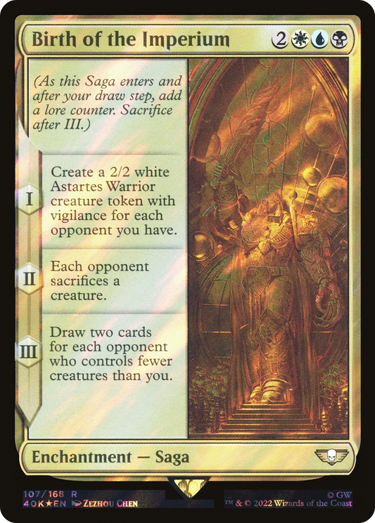Birth of the Imperium (Surge Foil) (40K-107★) - Warhammer 40,000 Commander Foil