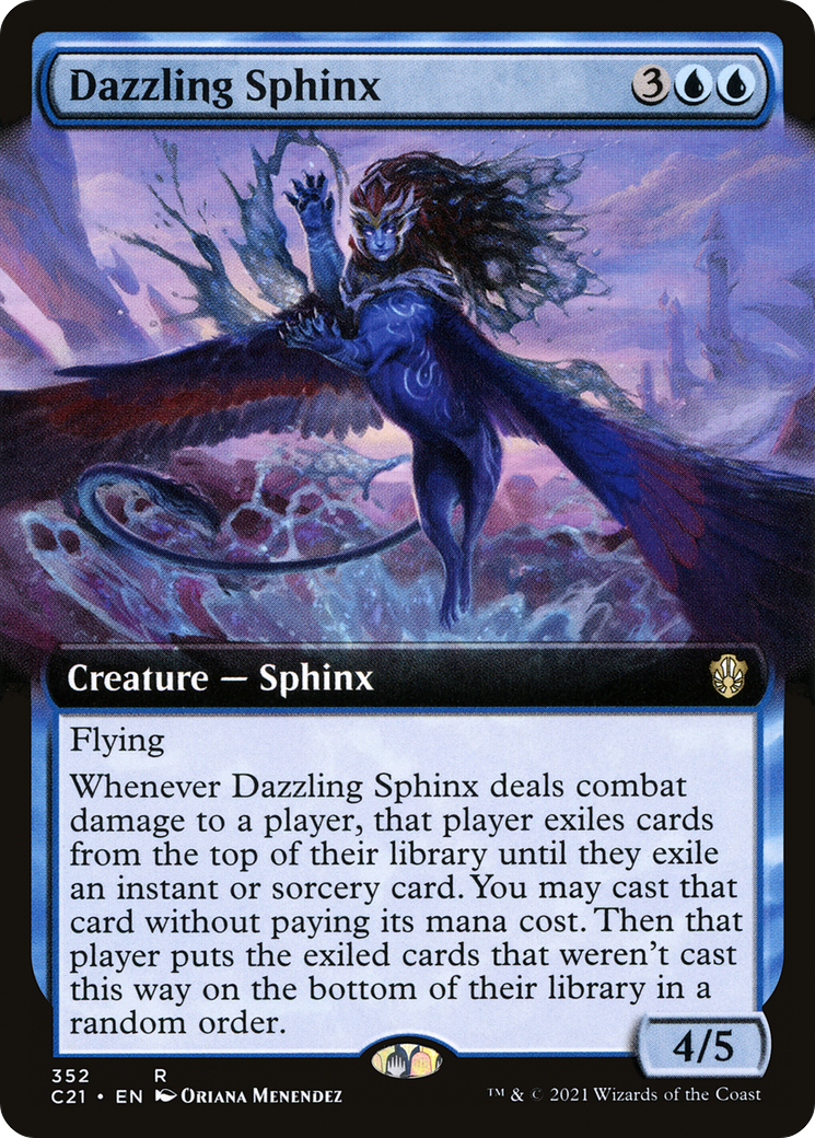 Dazzling Sphinx (C21-352) - Commander 2021: (Extended Art)