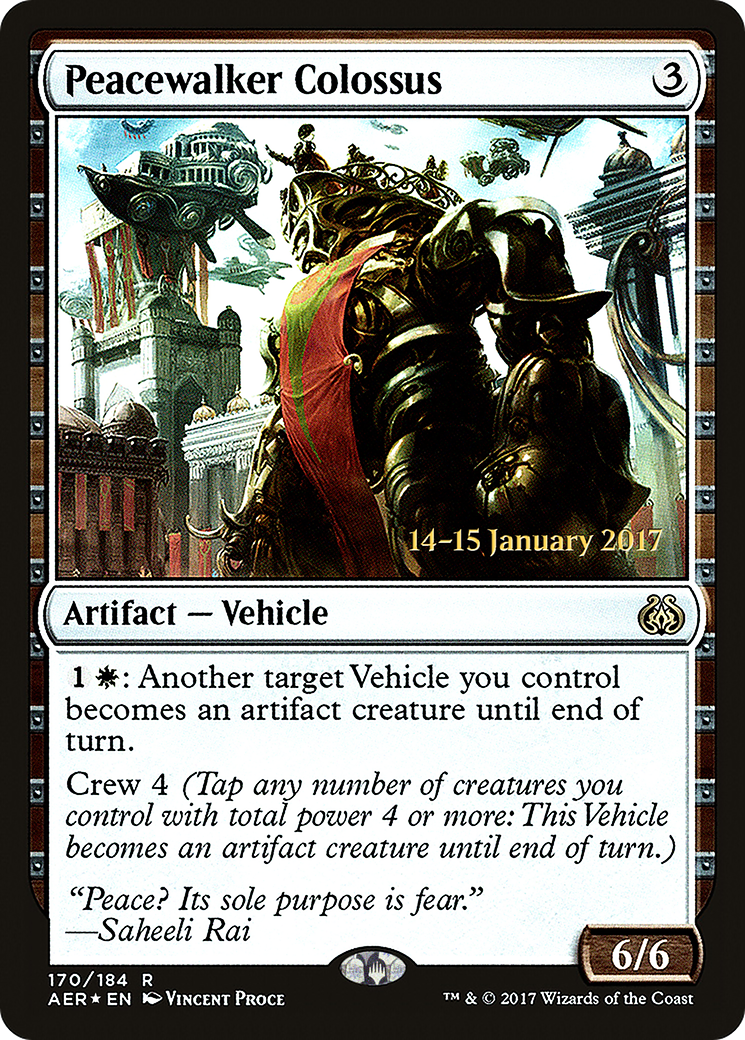 Peacewalker Colossus (PRE-170S) - Aether Revolt Promos (Prerelease) Foil