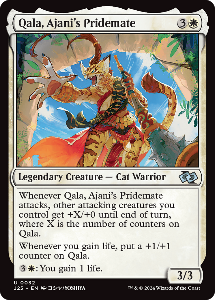 Qala, Ajani's Pridemate (J25-032) - Foundations Jumpstart