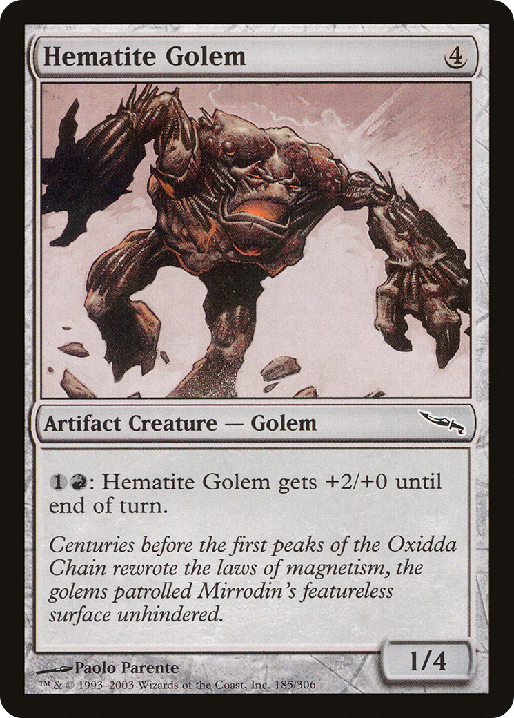 Hematite Golem (MRD-185) - Mirrodin Foil