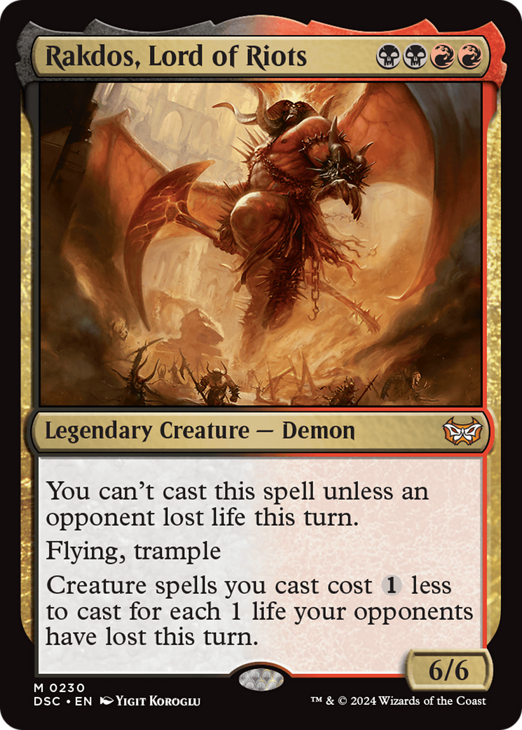 Rakdos, Lord of Riots (DSC-230) - Duskmourn: House of Horror Commander