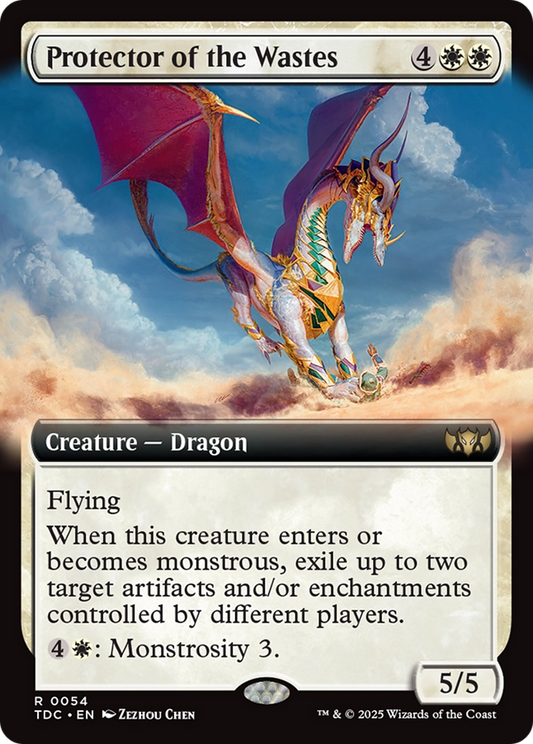 Protector of the Wastes (TDC-054) - Commander: Tarkir: Dragonstorm: (Extended Art)