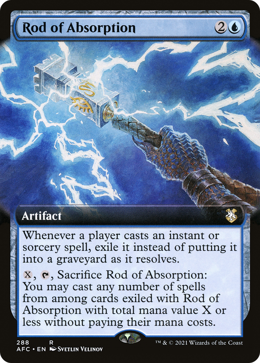 Rod of Absorption (AFC-288) - Forgotten Realms Commander: (Extended Art)