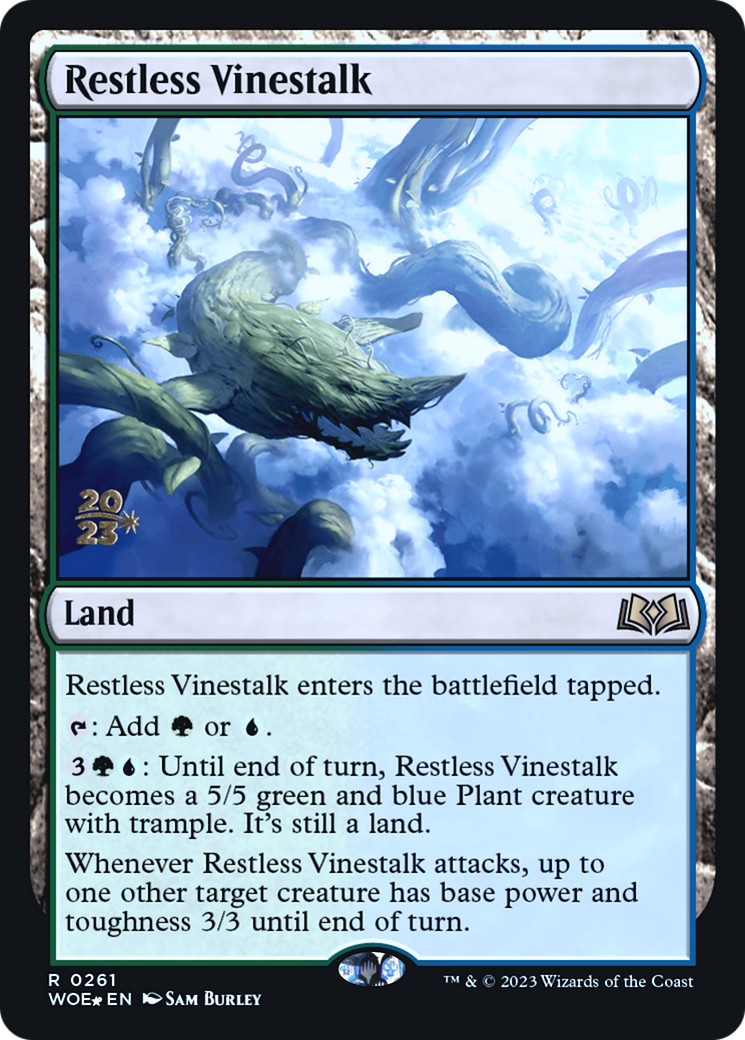 Restless Vinestalk (PRE-261) - Wilds of Eldraine Promos (Prerelease) Foil