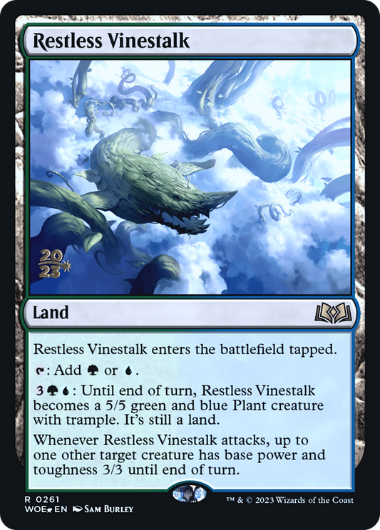 Restless Vinestalk (PRE-261) - Wilds of Eldraine Promos (Prerelease) Foil
