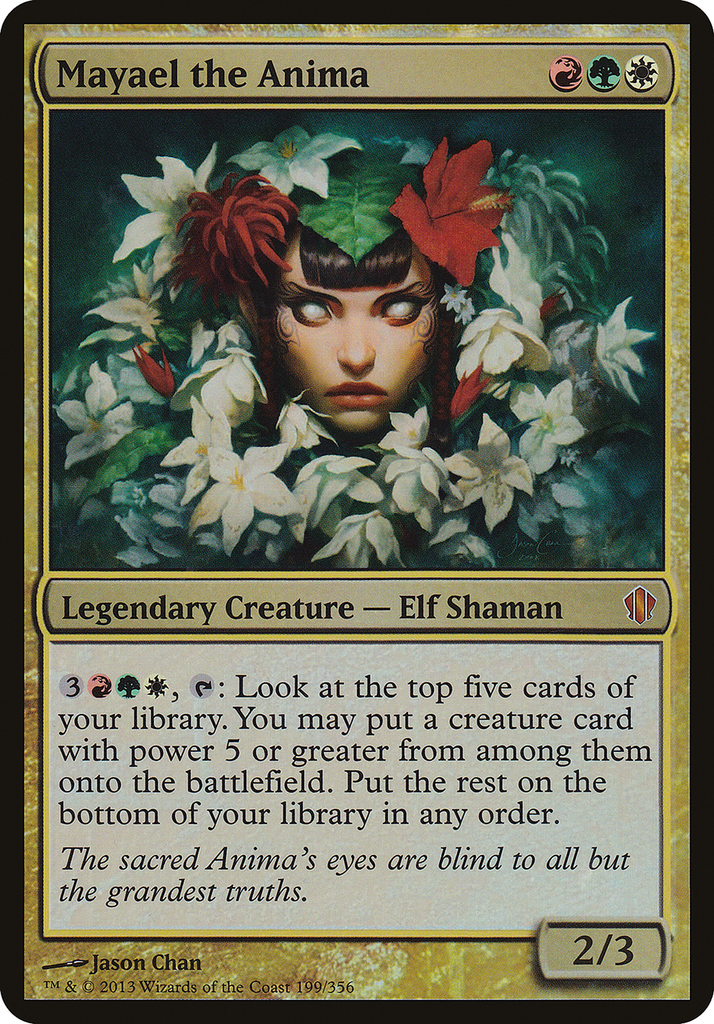 Mayael the Anima (OC13-199) - Commander 2013 Oversized Foil