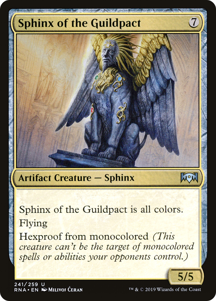 Sphinx of the Guildpact (RNA-241) - Ravnica Allegiance Foil