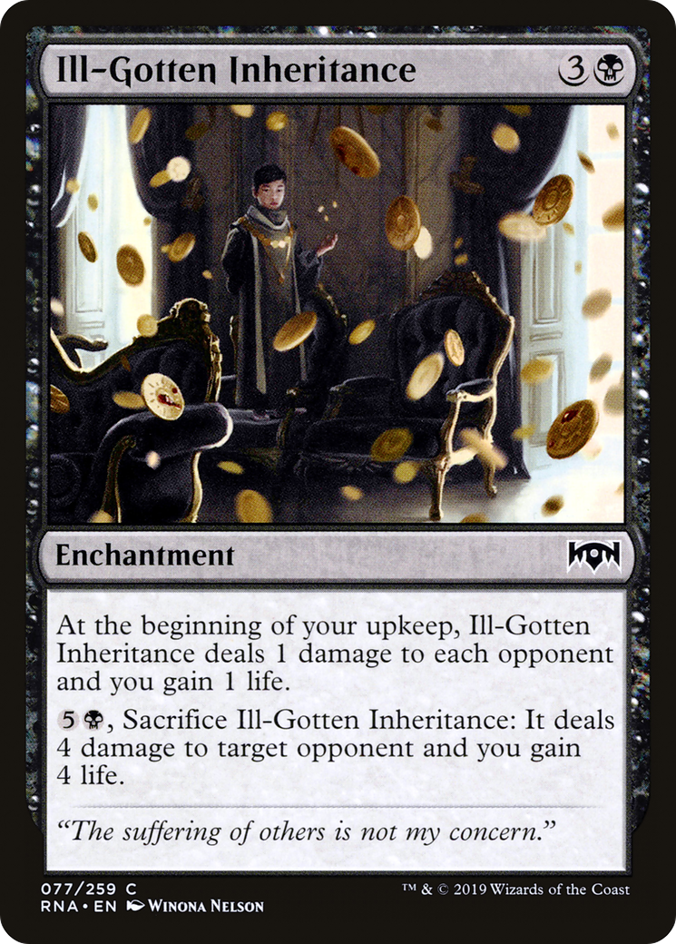 Ill-Gotten Inheritance (RNA-077) - Ravnica Allegiance Foil