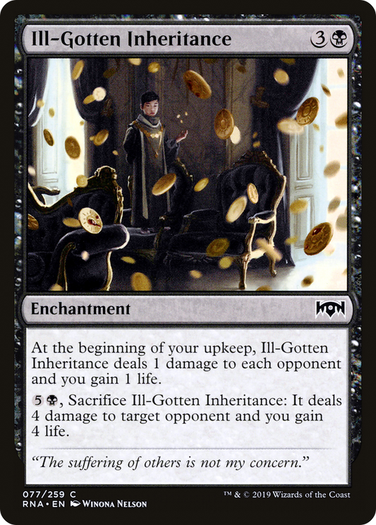 Ill-Gotten Inheritance (RNA-077) - Ravnica Allegiance Foil