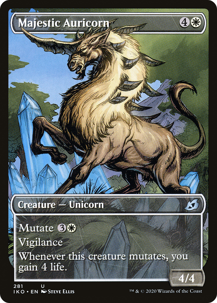 Majestic Auricorn (IKO-281) - Ikoria: Lair of Behemoths: (Showcase) Foil