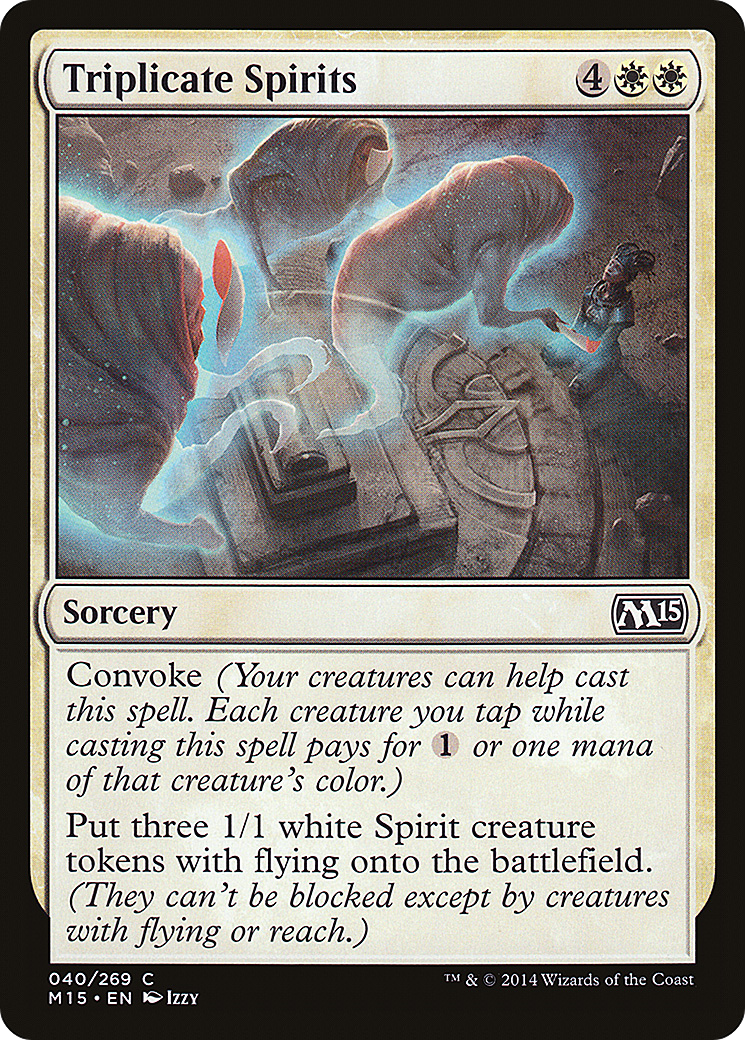 Triplicate Spirits  (M15-040) - Magic 2015