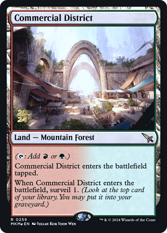 Commercial District (PRE-259) - Murders at Karlov Manor Promos (Prerelease) Foil