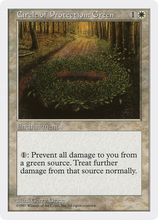 Circle of Protection: Green (5ED-) - Fifth Edition