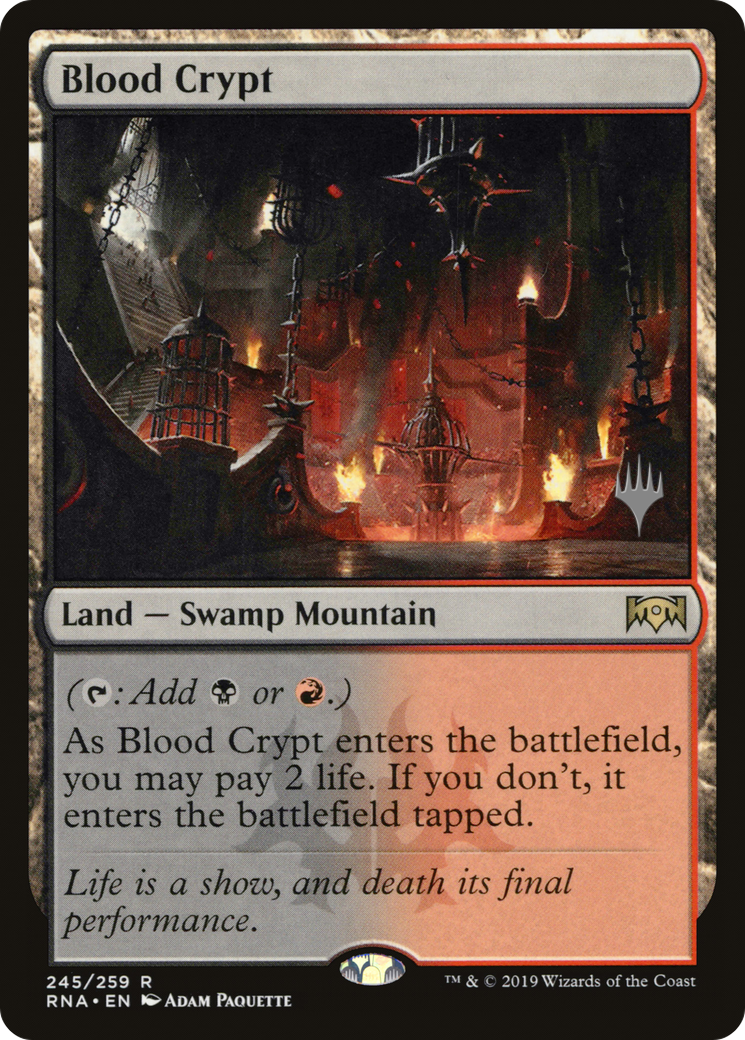 Blood Crypt (PPELD-245P) - Ravnica Allegiance Promos (Promo Pack) Foil