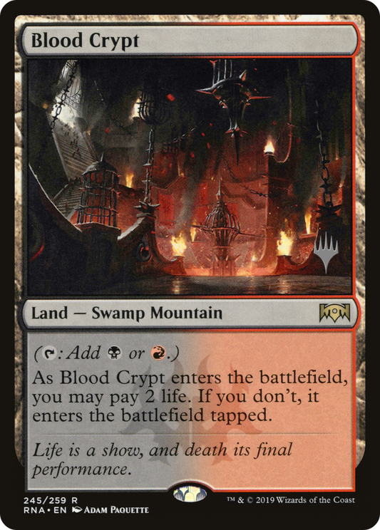 Blood Crypt (PPELD-245P) - Ravnica Allegiance Promos (Promo Pack) Foil