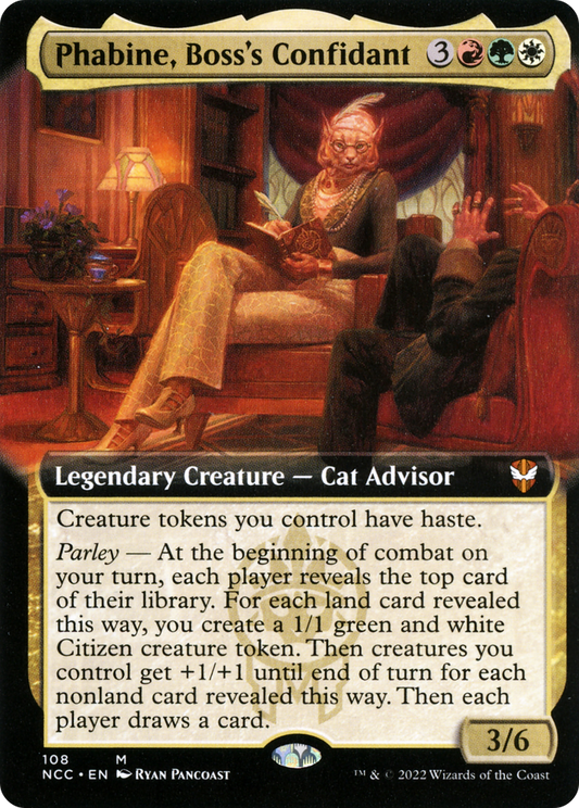 Phabine, Boss's Confidant (NCC-108) - New Capenna Commander: (Extended Art) Foil