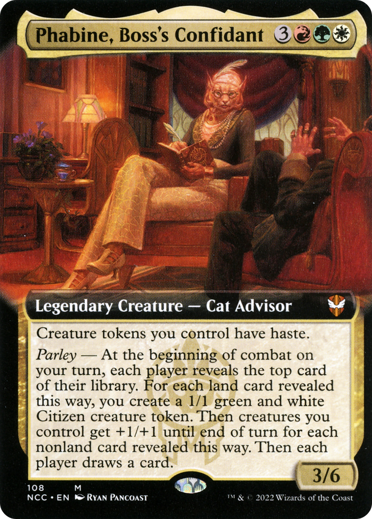 Phabine, Boss's Confidant (NCC-108) - New Capenna Commander: (Extended Art)