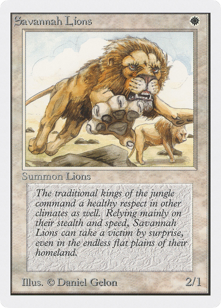 Savannah Lions (2ED-039) - Unlimited Edition