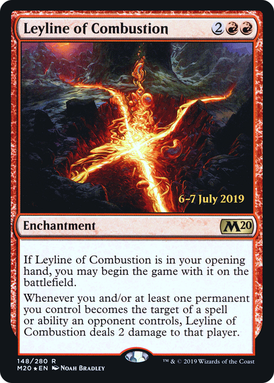 Leyline of Combustion (PM20-148S) - Core Set 2020 Promos Foil