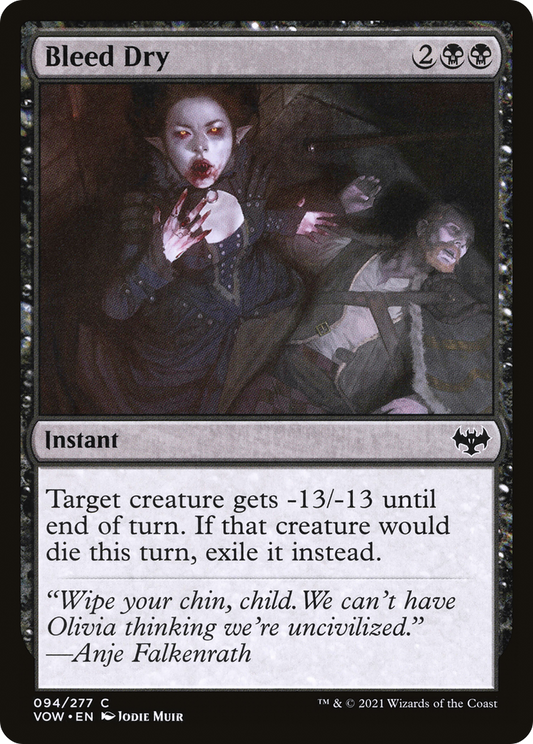 Bleed Dry (VOW-094) - Innistrad: Crimson Vow