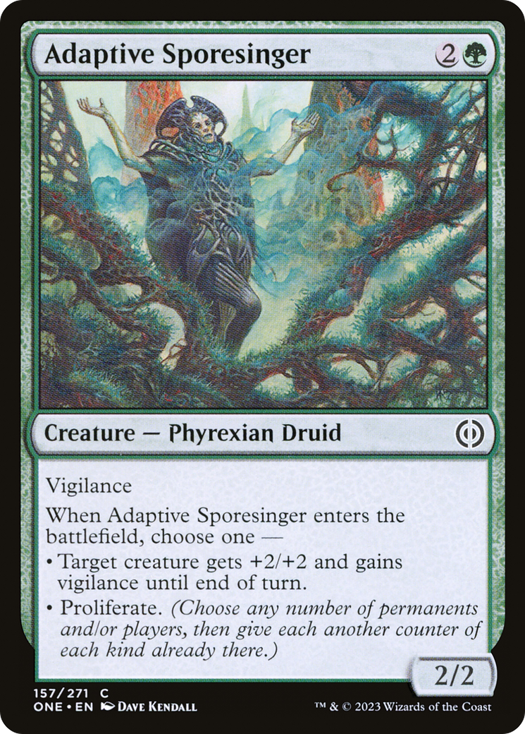 Adaptive Sporesinger (ONE-157) - Phyrexia: All Will Be One Foil