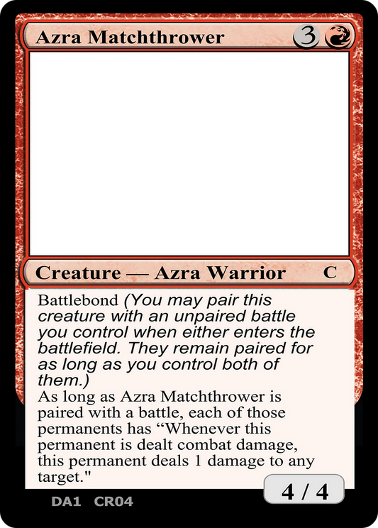 Azra Matchthrower (UNK-CR04A) - Unknown Event (Playtest)