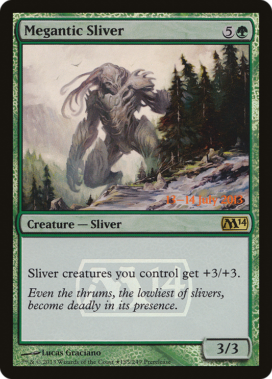 Megantic Sliver (PM14-185★) - Magic 2014 Promos Foil