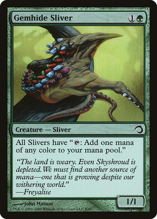 Gemhide Sliver (H09-008) - Premium Deck Series: Slivers Foil