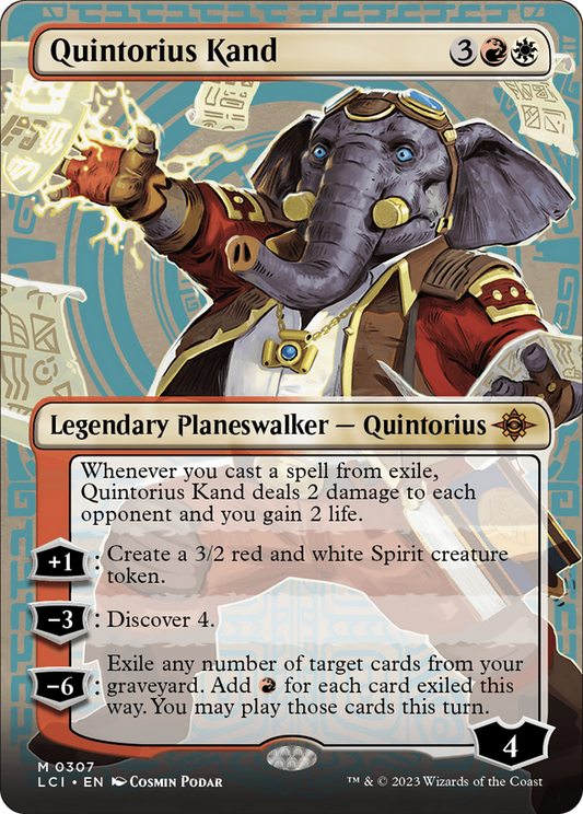 Quintorius Kand (0307) (Borderless) (LCI-307) - The Lost Caverns of Ixalan (Borderless)