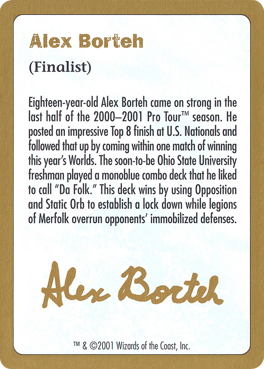 Alex Borteh Bio (WC01-AB0A) - World Championship Decks 2001