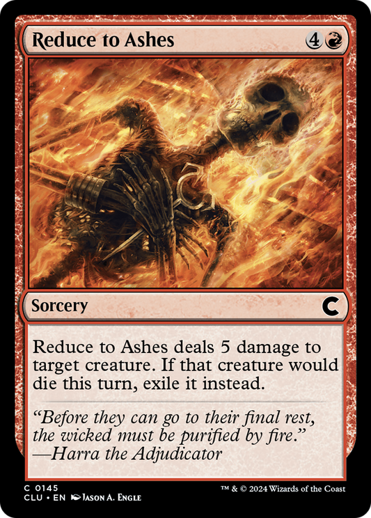 Reduce to Ashes (CLU-145) - Ravnica: Clue Edition