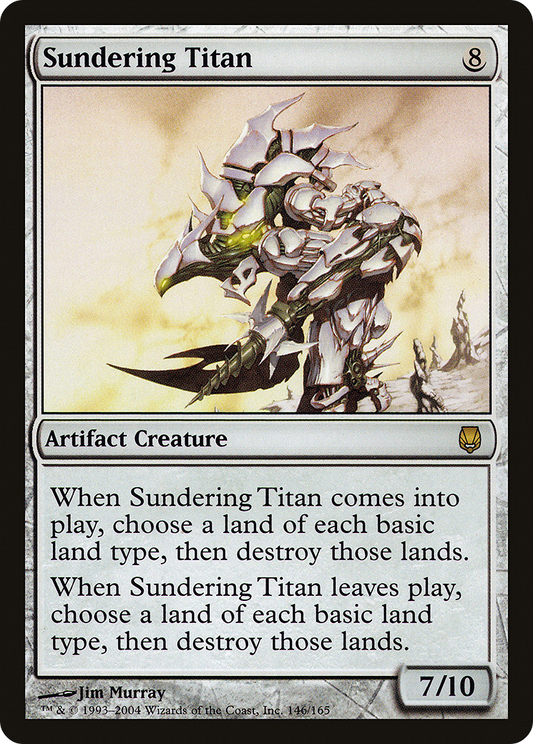 Sundering Titan (DST-146) - Darksteel Foil