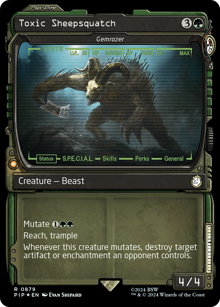 Gemrazer (PIP-879) - Fallout / Toxic Sheepsquatch: (Showcase) Foil