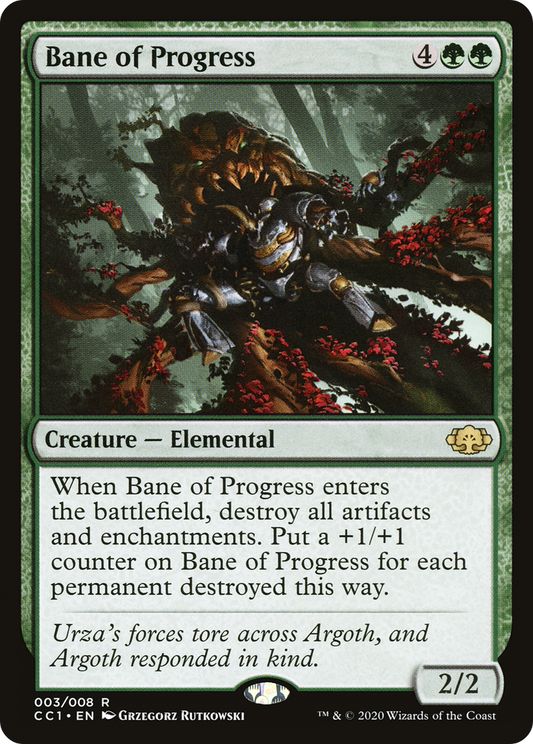 Bane of Progress (CC1-003) - Commander Collection: Green