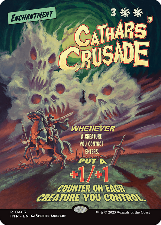 Cathars' Crusade (Showcase) (INR-483) - Innistrad Remastered: (Showcase) (Borderless)